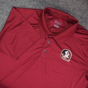 Florida State Seminoles Polo Shirt Mens XL Champion Maroon Solid Gameday‎ Sporty